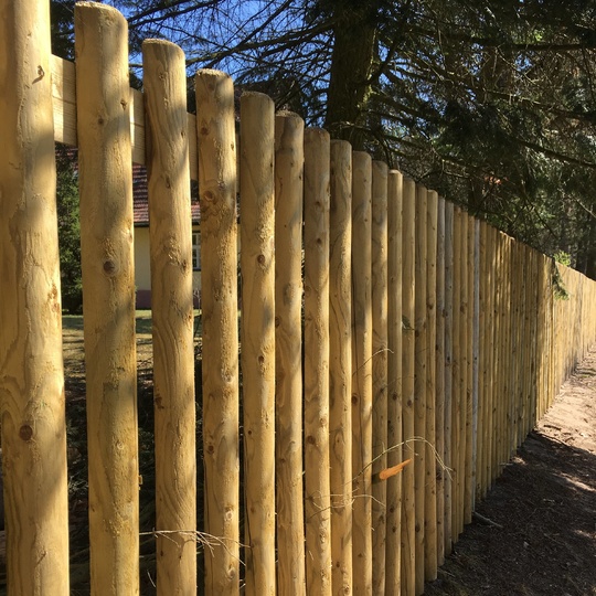 Půlené palisády impregnované