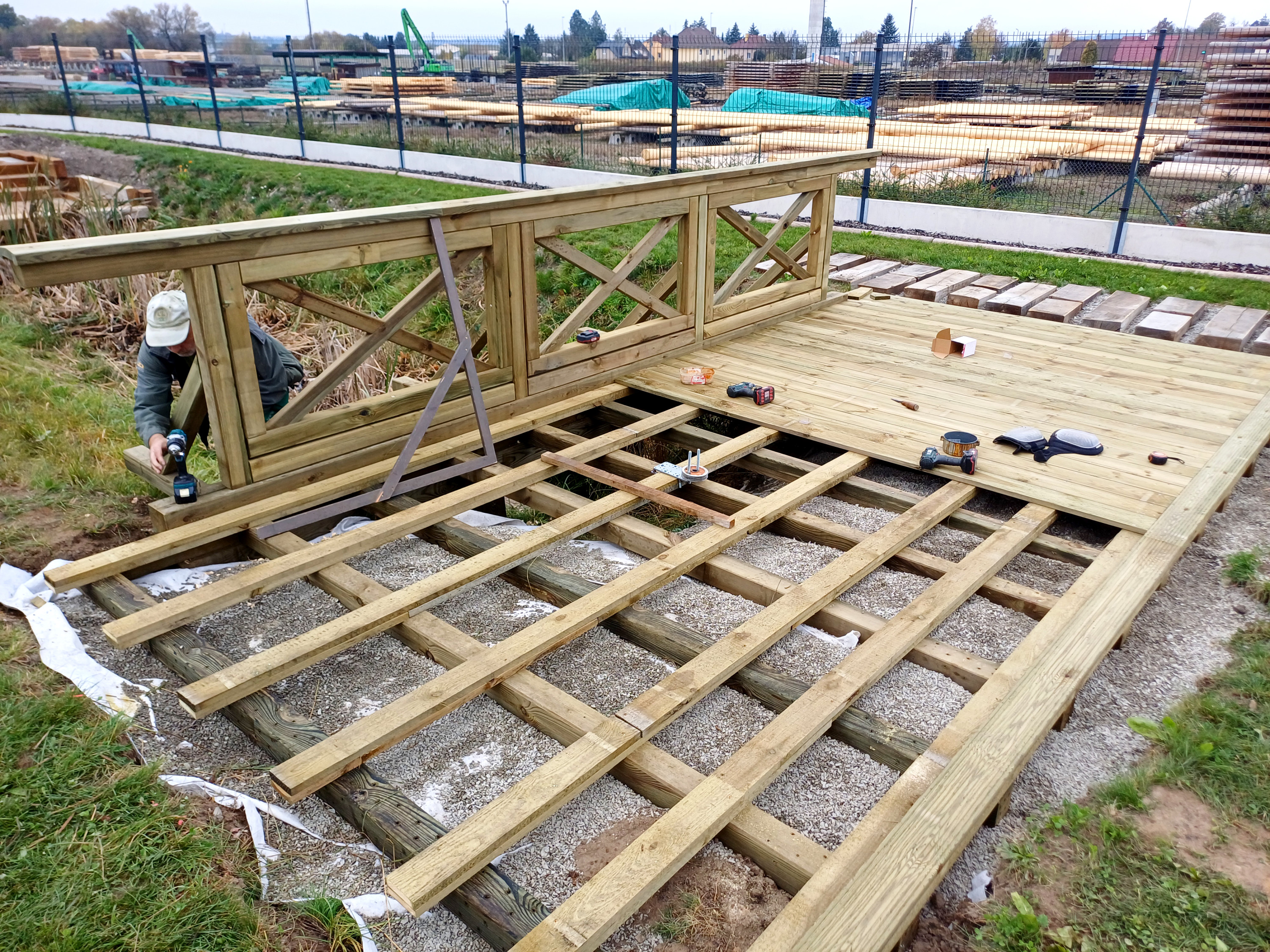 Budování nové ukázkové zahrady v showroomu Impregnace Soběslav