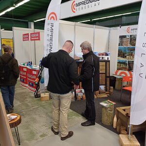 stánek spol. Impregnace Soběslav na veletrhu Chalupář 