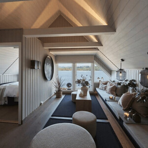 Interiér jednoho z norských domů snů 