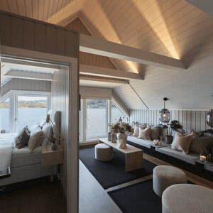 Interiér jednoho z norských domů snů