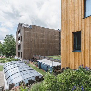 Dřevo v exteriéru ošetřené Královskou impregnací a Profi impregnací, zakázková výroba pro hotelový komplex JBX Resort Avenue Lipno.