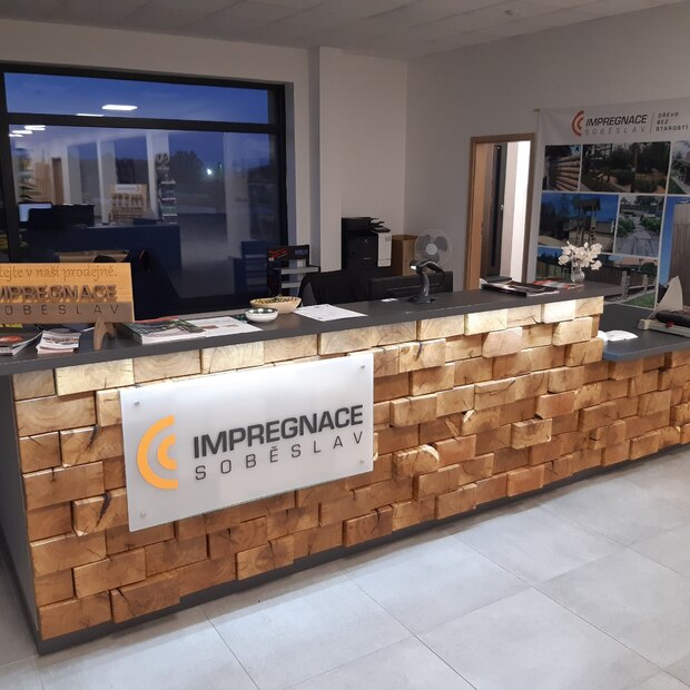 Firemní prodejna a showroom spol. Impregnace Soběslav