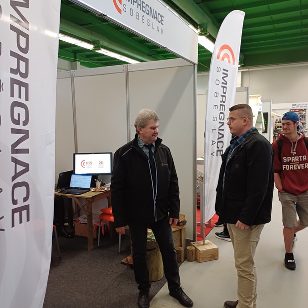 stánek spol. Impregnace Soběslav na veletrhu Chalupář