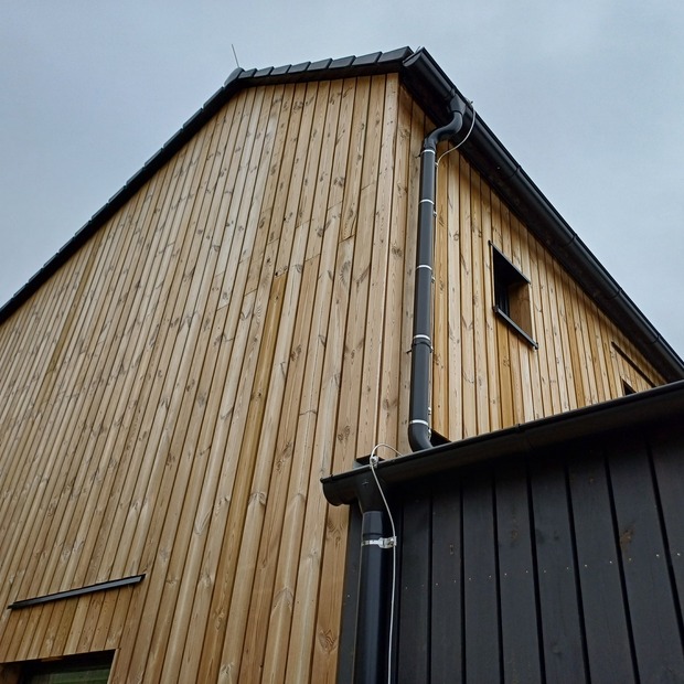 Reference: opláštění RD u Kašperských hor, zakázková výroba Impregnace Soběslav