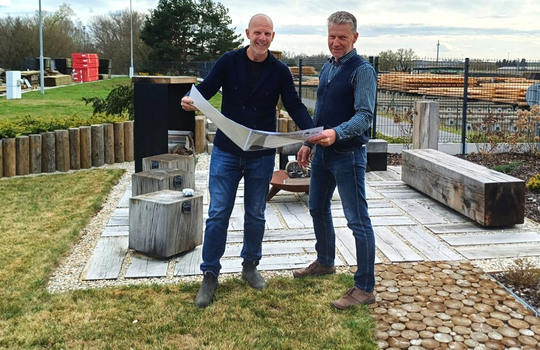 Budov&aacute;n&iacute; nov&eacute; uk&aacute;zkov&eacute; zahrady v showroomu Impregnace Soběslav &ndash; spolupr&aacute;ce s ateli&eacute;rem Flera pokračuje