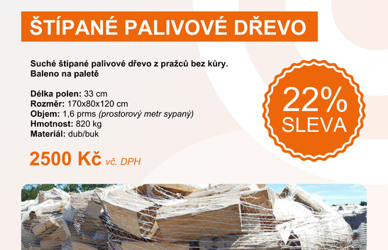AKCE - štípané palivové dřevo