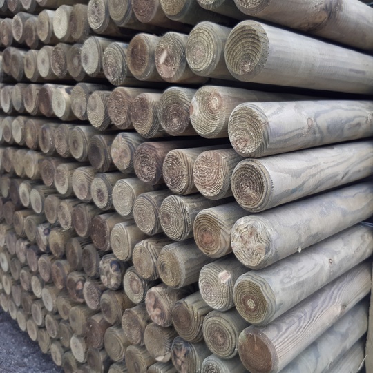 Palisády impregnované