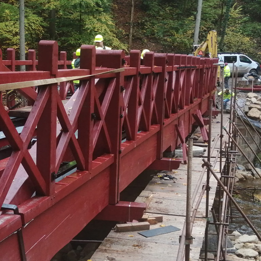 Mosty, lávky, zábradlí