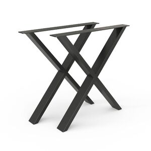 Kovová designová noha stolu - X Kovová designová noha stolu - X