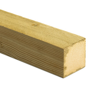 Hranol nehoblovaný Smrk, 100x100x4000 mm, impregnovaný Hranol nehoblovaný Smrk, 100x100x4000 mm, impregnovaný