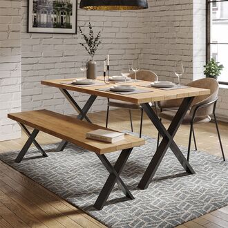 Kovová designová noha stolu - X Kovová designová noha stolu - X