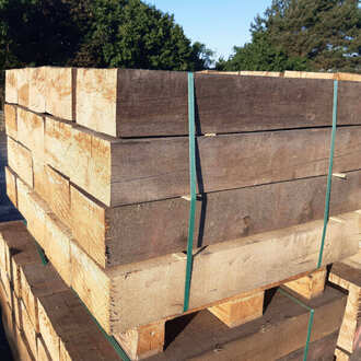 Odřez - Pražec zahradní Dub, 150x260x300-500 mm, neimpregnovaný 