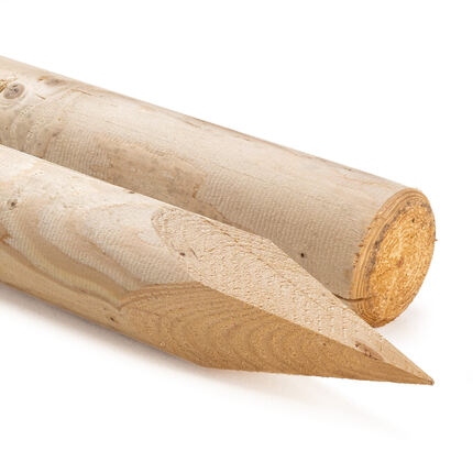 Kůl Smrk/borovice, průměr 40 mm, délka 1500 mm, neimpregnovaný Kůl Smrk/borovice, průměr 40 mm, délka 1500 mm, neimpregnovaný