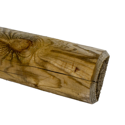 Palisáda půlená Smrk/borovice, průměr 60 mm, délka 500 mm, impregnovaná