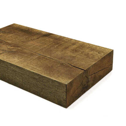 Pražec půlený Dub, 75x260x4000 mm, impregnovaný